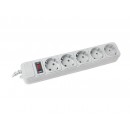 Мережевий фільтр Maxter 5м (5 розеток) білий 1шт