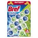 Bref Блоки для унітазу Сила Актив Хвойна свіжість Тріопак (4*3шт) 150г .