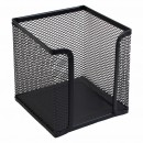 Бокс металевий для паперу(нотаток) чорний 10*10*10 см