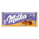 Шоколад молочний Milka з карамелю 100г