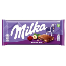 Шоколад молочний Milka з ізюмом та горіхом 90г