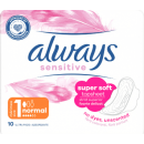 Прокладки Always Sensitive Ultra Super Normal Plus 10шт 4к