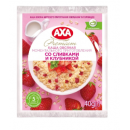 Каша Axa вівсяна миттєвого приготування з вершками та полуницею 40г
