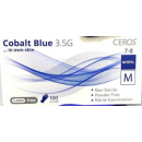 Нітрилові рукавички Ceros Cobalt Blue розмір M (100шт.), сині