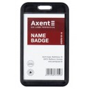 Бейдж Axent 110*80 мм чорний 5 шт