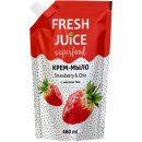 Рідке мило Fresh Juice 460мл запаска Strawberry і Chia 1 шт