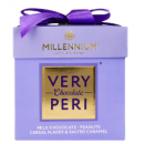 Цукерки Millennium Very Peri шоколадні з арахісом, родзинками, злаковими пластівцями та солоною карамеллю 140г