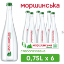 Вода мінеральна Моршинська Преміум слабогазована 6*0,75л скло
