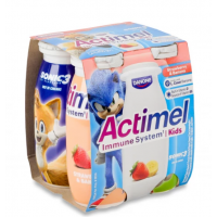 Продукт кисломолочний Danone Actimel Полуниця-Банан 1,5% 4*100г