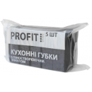 Губка пориста кухонна "Profit" 5 шт (чорна)