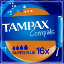 Гігієнічні тампони TAMPAX Compak з аплікатором Супер Плюс Duo 16шт 