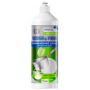 Wash&Free засіб для миття посуду Зелене яблуко та едельвейс 500 г