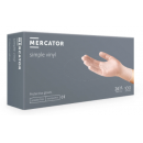 Рукавички вінілові Mercator без пудри 100 шт/розмір L