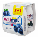 Продукт кисломолочний Danone Actimel Чорниця 1,5% 4*100г